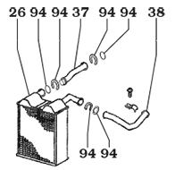 FJ80 Heater Box, Core and Blower Assembly