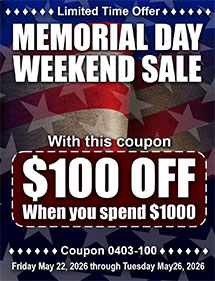 $100 Memorial Day Coupon