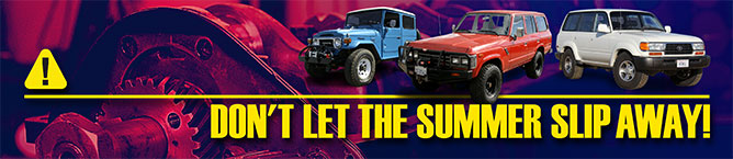 Plan ahead. Do the repairs and bigger jobs while the weather is fair